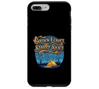 Golden Leaves Starry Skies Autumn Camping Case for iPhone 7 Plus/8 Plus