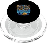 Golden Leaves Starry Skies Autumn Camping PopSockets PopGrip for MagSafe