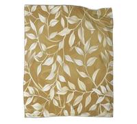 Golden Leaves Throw Blanket Nature Style Fleece Blankets Cuddly Blanket Thin Blankets for Sofa Ultra Soft And Warm Microfibre 3D Print for Adults And Children 60x80inch(150x200cm)