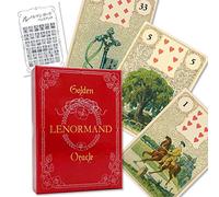 Golden Lenormand Oracle FLATLAND Japanese Instruction Manual Included (English Language Not Guaranteed)