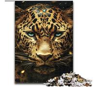 Golden Leopard 1000 Piece Jigsaw Puzzles for Adults, for Age 14+ Game Wall Decoration Unique Gifts for Birthday And Christmas (26x38cm)
