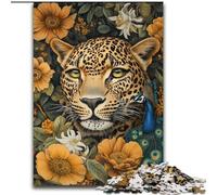 Golden Leopard 1000 Piece Jigsaw Puzzles for Adults Gifts, Challenging Game And Family Play Artists Collection, Fine Art for Age 14 Years Up (50x75cm)