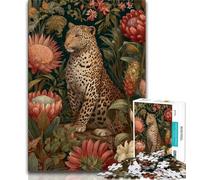 Golden Leopard 2000 Piece Jigsaw Puzzles for Adults Gifts,Decompressing Intellectual Educational Toy Perfect Decoration 70x100cm
