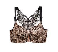 ( Golden leopard, 36D) Secrets Comfort Rose Bra Floral Secrets No Wire Bra