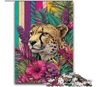 Golden Leopard in The Flowers 2000 Pieces Jigsaw Puzzles For Teens And Adults, Pattern Assembly Fun at Home Activities, Birthday Present,Travel Gifts (70x100cm)