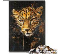 Golden Leopard Jigsaw Puzzles for Adults 1000 Jigsaws, Suitable for Ages 14 And Up Toy Wall Decor Birthday And Unique Gifts (50x75cm)