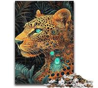 Golden Leopard Jigsaws Puzzles 1000 Pieces for Adults Gifts,Challenging Family Activity Games DIY Toy for Home Wall Decor Gifts (50x75cm)