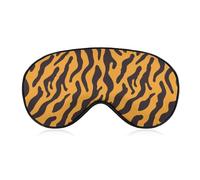 Golden Leopard Print Sleep Mask for Women Men Soft Eye Masks Adjustable Blindfold Sleeping Shade Cover 8 X 4 Inch