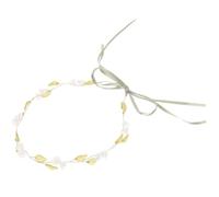 Golden Lily of Valley Flower Crown Headband for Wedding