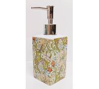Golden Lily Porcelain Soap Dispenser 200 ml 7 oz William Morris Liquid Pump Hand Decorated in UK