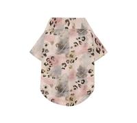 Golden Lines Leopard Print Summer Pet Dog Shirt Button Up Lightweight and Breathable Pet Clothes Puppy Clothes Perfect for Everyday Wear, and Photoshoots 5XL
