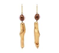 Golden Logo Earrings Stylish Women's Accessory - female - Isabel Marant - Earrings - Yellow - ONE SIZE - Accessories ONE SIZE