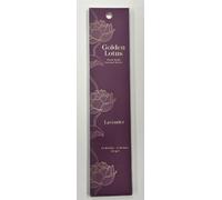 Golden Lotus Hand Rolled Incense Sticks Lavender 20g