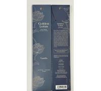 Golden Lotus Hand Rolled Incense Sticks Vanilla 20g