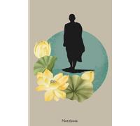 Golden Lotus Monk Journal: A 6×9 Lined Notebook for Tranquility, Insight, and Daily Contemplation: Featuring a monk silhouette among golden lotus ... spiritual growth, and mindful reflection