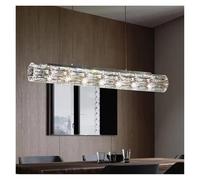Golden Luxury Crystal Pendant Lamp Interior Decoration Bar Dining Living Room Ceiling One-Word Long LED Light,Led Chandelier Lights