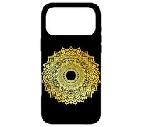 Golden Mandala Geometry Chakra Spiritual Yoga Lover Zen Case for iPhone 17 Pro Max