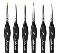 Golden Maple 6 Extra Fine Acrylic Detail Brushes | The Perfect Set for Model Making, Painting by Numbers Small