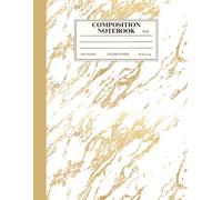 Golden Marble Graph Paper Notebook: Elegant 4x4 Quad Ruled Composition Notebook: 8,5 x 11 Inches, 100 Pages | Aesthetic Slate Marble Grid Design for ... for Math, Physics, and Creative Note-Taking