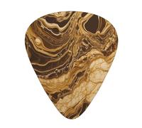 Golden Marble Print Guitar Picks Personalized Novelty Guitar Plectrums For Electric Guitar Acoustic Guitar 12 Pack