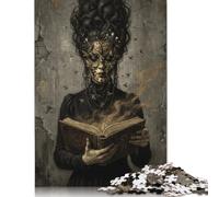 Golden Mask Reader Jigsaw Puzzle 500 Pieces, Quiet Literary Decor