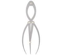 Golden Mean Calipers with for Case Higher Ratio Caliper Three-point Positioning Balance Caliper for Eyebrow Tatt Eyebrow Ruler for Microblading