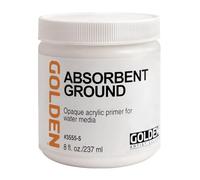 GOLDEN Medium acrylic: ABSORBENT Grond Blanc Colour: 236 ml creates an absorbent surface for staining