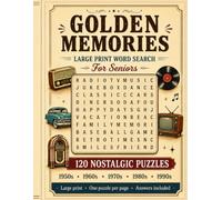 Golden Memories: Large Print Word Search for Seniors