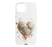 Golden Mended Heart Resilience, Strength, Love, Self Worth Case for iPhone 15 Plus