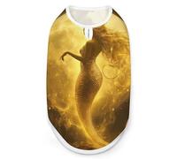 Golden Mermaid with Moon Cute Cute Pet Supplies Soft Dog Sweaters Printing for Dogs Puppy Cats 2XL
