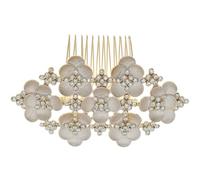 Golden Metal Bridal Hair Comb for Wedding and Anniversary