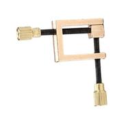 Golden Metal Violin Clamp Accessory for Violinist Ba11 | Fits Sizes, Secure Grip and Simple Installation, Protects Instrument during Repair Work