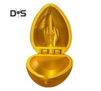 (golden) Middle Finger Easter Egg 3D Printed Rude Egg with Flipping Off Middle Finger Easter Basket Stuffer Prank Gift for Adults