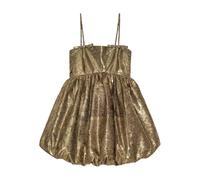 Golden Mini Dress with Bow Details M