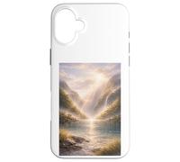 Golden Mist of the Enchanted Fjord Case for iPhone 16 Plus