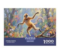 Golden Monkey 1000 Pieces Premium Jigsaw for Adults Gifts Cool Collage Effect, Home Decoration, Educational, Challenging Puzzle Games 70x50cm/1000pcs