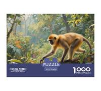 Golden Monkey 1000pcs Paper Jigsaw Puzzles Wildlife What Happens Next Beautiful Decoration for Adults And Kids 70x50cm/1000pcs