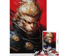 Golden Monkey Warrior 1000 Piece Jigsaw Puzzles for Adults Improve Overall Mental Performance Mindful Soothing Leisure Game (38x26cm)