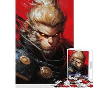 Golden Monkey Warrior Jigsaw 1000 Pieces for Teenagers Improve Overall Mental Performance Mindful Soothing Leisure Game (38x52cm)