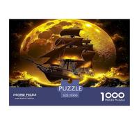 Golden Moon Ship Thick Cardboard Pieces Excellent for Training Memory, Concentration And Logical Thought Process 70x50cm/1000pcs