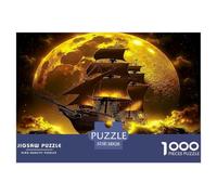 Golden Moon Ship Thick Sturdy Cardboard Excellent Brain Game, Suitable for Improving Mental Flexibility And Focus 38x26cm/1000pcs