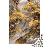 Golden Mountain Grove 1000 Piece Jigsaw Puzzle, 52x38cm/1000pcs, for Adults, Fresh Winter Hobby, Screen-Free Leisure And A Calmer Routine