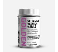 Golden : MSA (Mineral Spirit Acrylic) Varnish : Satin : 118ml (4oz)