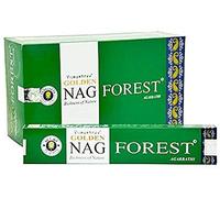 Golden Nag Forest Incense Sticks Agarbatti Indian Natural Fragrance Hand Rolled Pack of 6