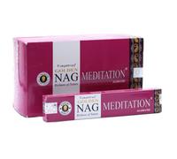 Golden Nag Meditation Incense - 15G Soothing Aromatherapy Sticks