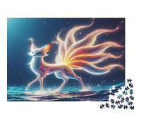 Golden Nine-tailed Fox 1000 Piece Jigsaw Puzzle Mythical Beast Stress Relief Brain Exercise Premium Thick Cardboard for Adults Gift for Kids Gift 70x50cm/1000pcs