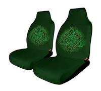 Golden Norse Mythology Viking Yggdrasil Tree of Life Car Seat Covers, Seats Protection for Women and Girls, Suitable for Most Vehicles, Cars, Trucks, SUVs, Vans., 2PCS, style