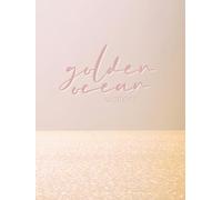 Golden Ocean Waters - Staging Coastal Themed Decorative Coffee Table Book for Beach House Interior Design (Coastal Vibes Only)