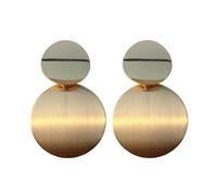(golden, one size) Diamonding Jewelry Women Chic Irregular Disc Matte Ear Stud Earrings Party Birthday