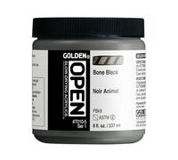 Golden : Open : Slow Drying Acrylic Paint : 236ml : Bone Black I